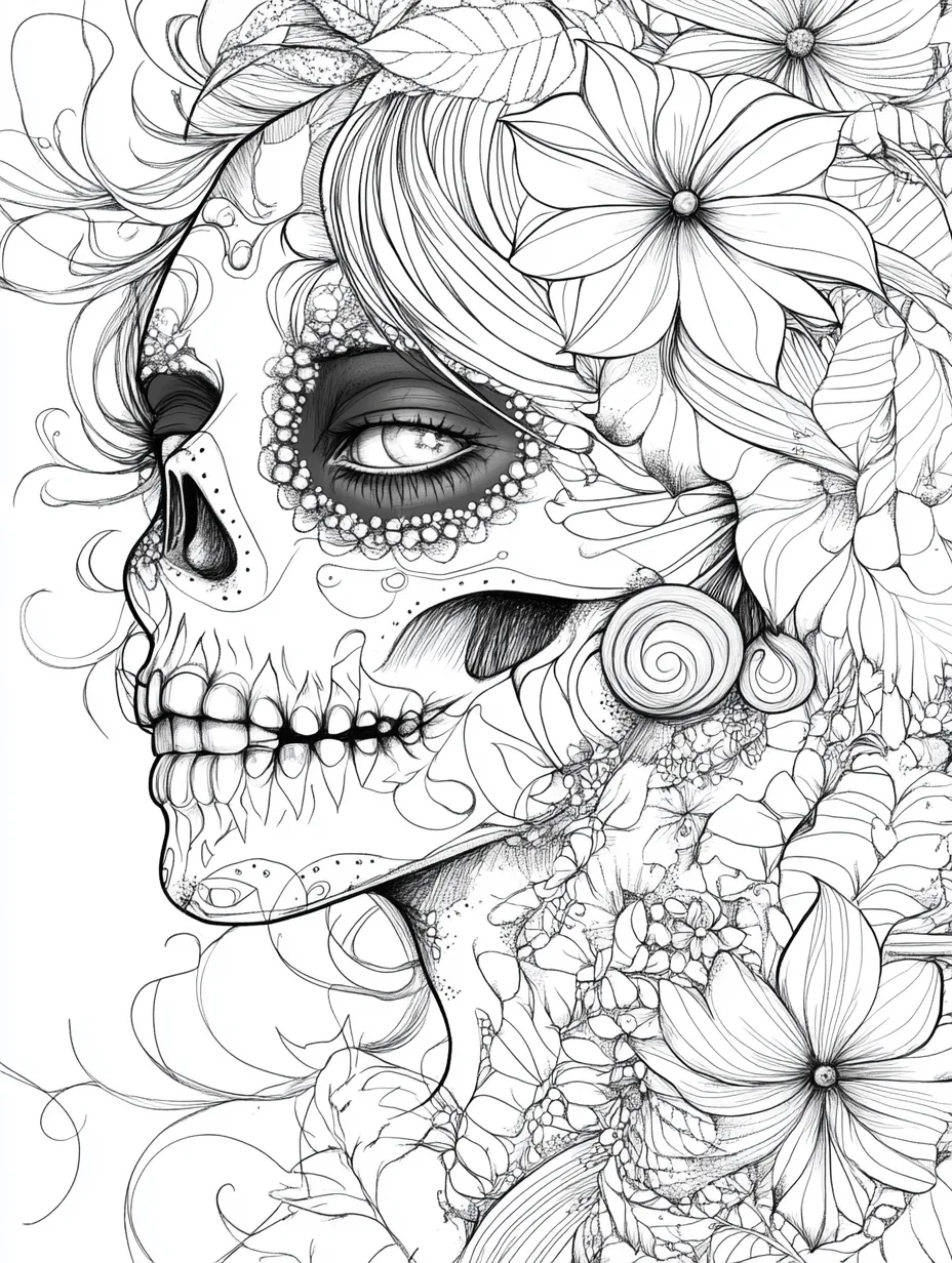 Floral Skeleton